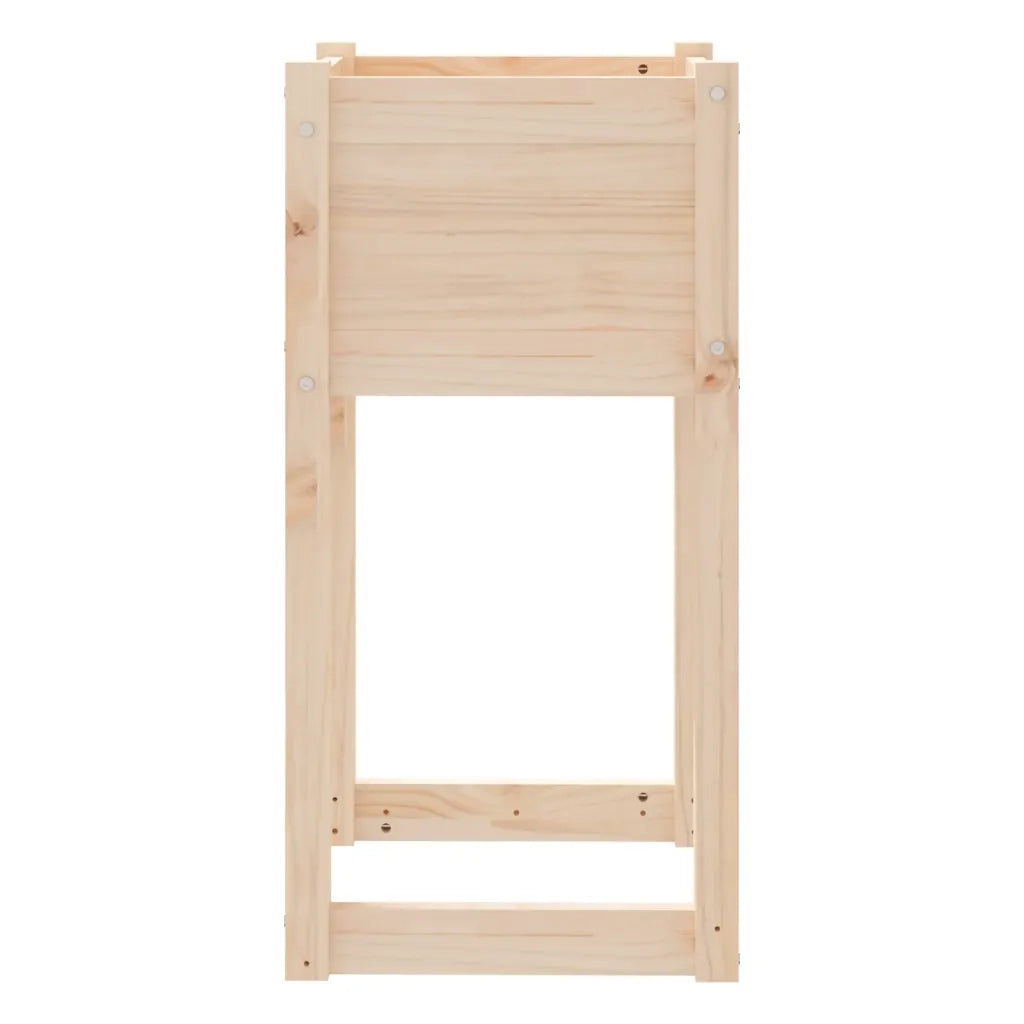 Fioriere 2 pz Bianche 40x40x81 cm in Legno Massello di Pino cod mxl 32349