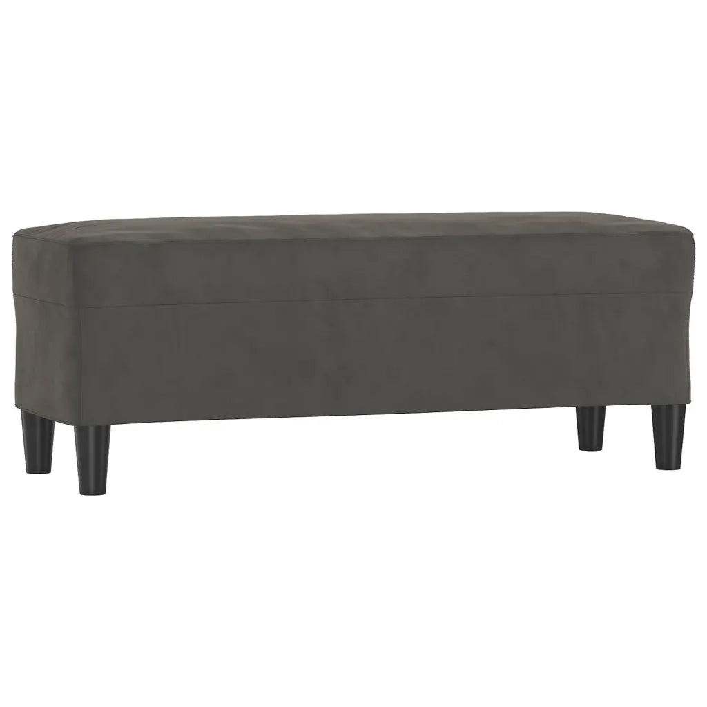 Panca Grigio Scuro 100x35x41 cm in Velluto CFW5644622