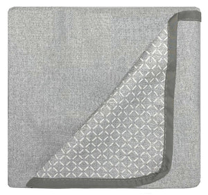 Copridivano in Poliestere con Penisola Destra Seduta 190 cm Grigio