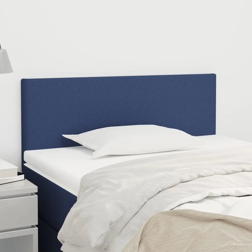 Testiera-Testata-Testiera Decorativa Blu 100x5x78/88 cm in Tessuto 632579