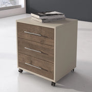 Pisano, Cassettiera 3 Cassetti, 43x40x57h cm Beige