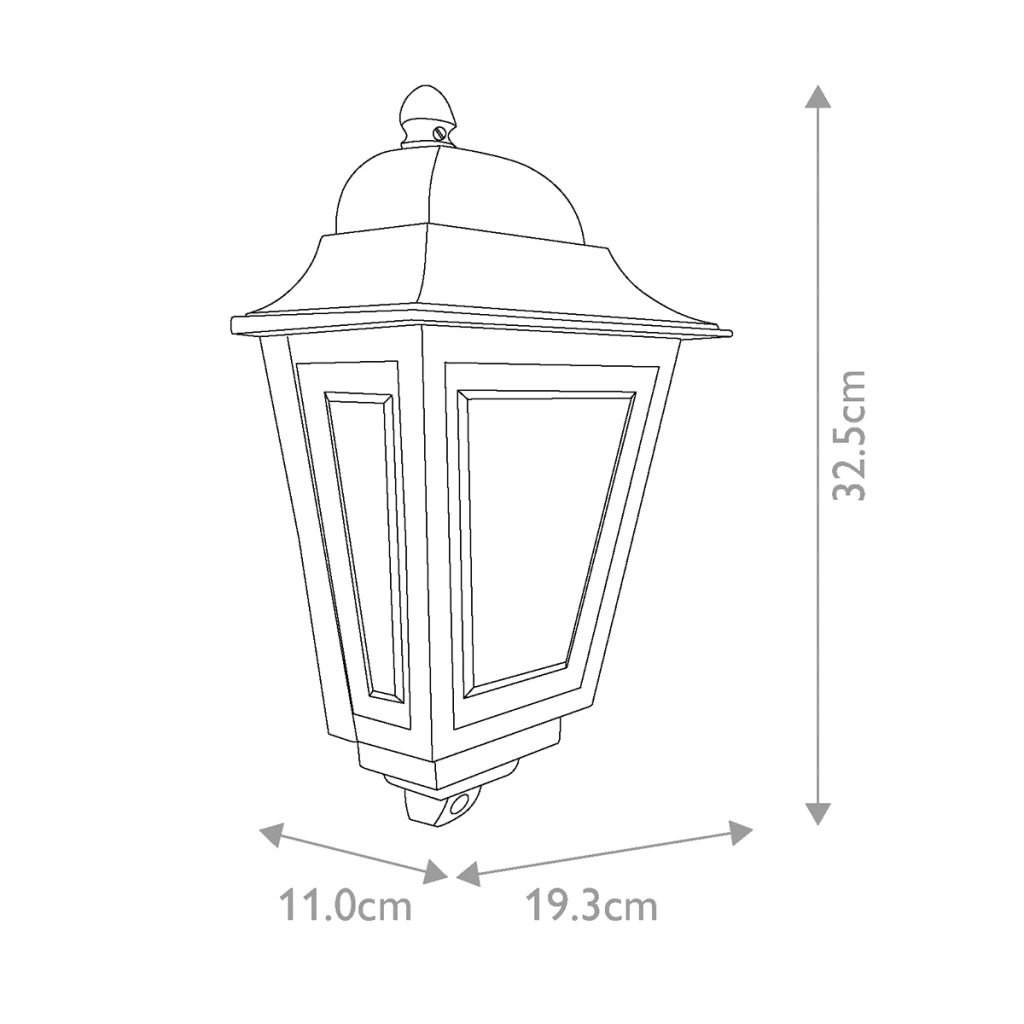 Applique esterna lanterna classica bronzo E27 IP44 Elstead