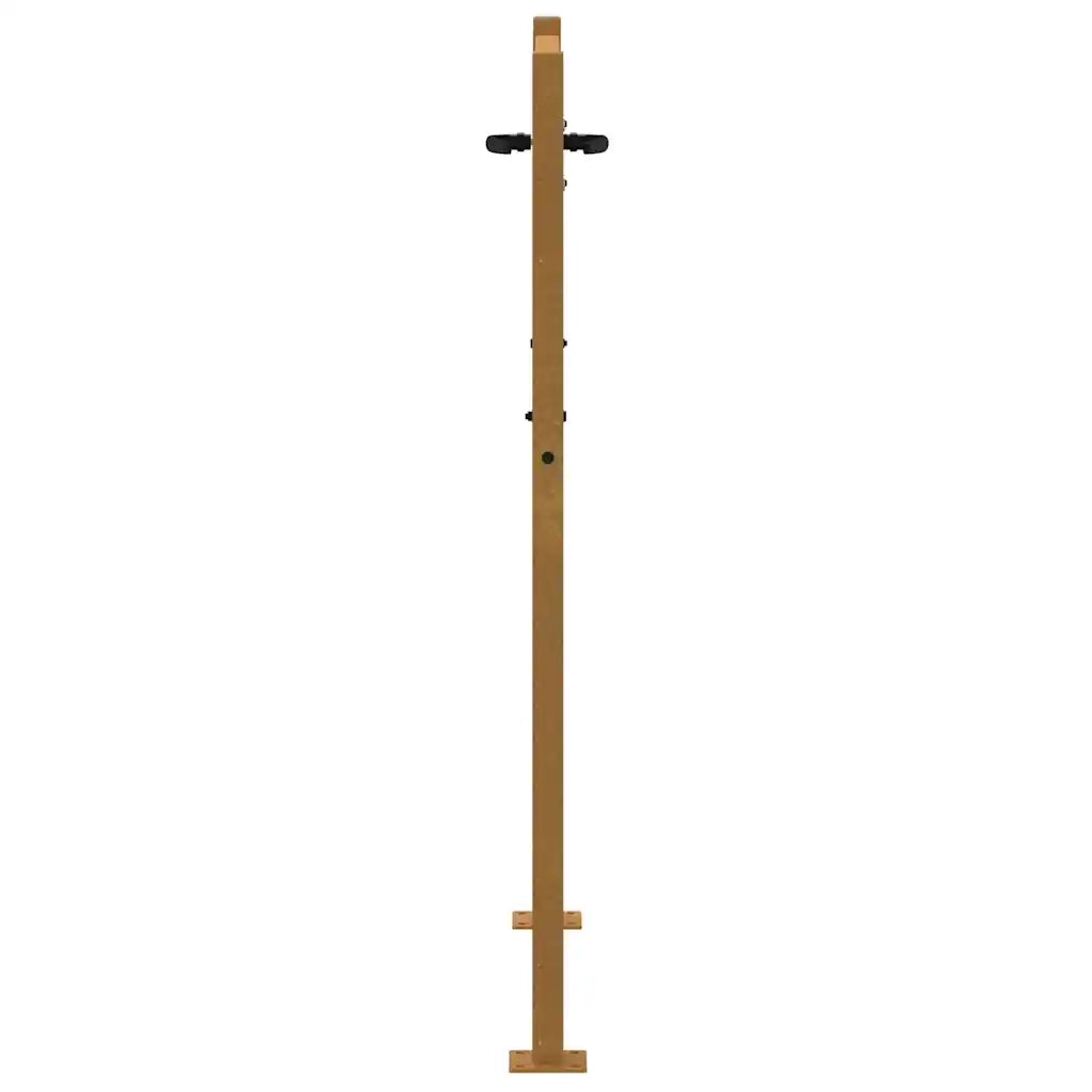 Cancello da giardino 100x125 cm in acciaio Corten design quadrato 153252