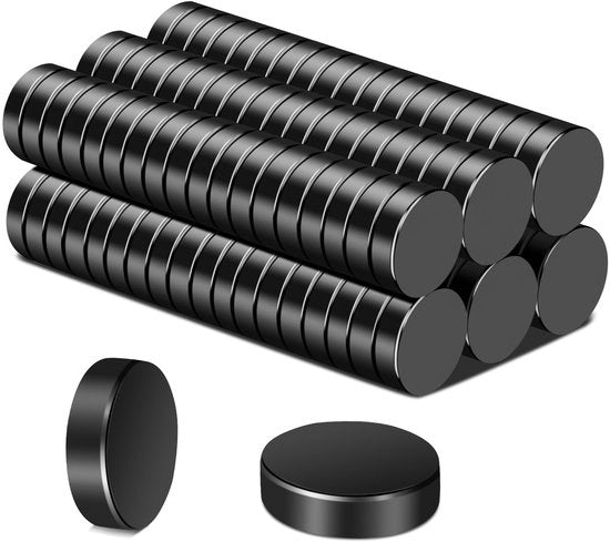 110 pezzi di magneti neri piccoli forti, magneti mini rotondi 18 x 5 mm forti magneti per tabella magnetica magneti per frigorifero magneti per tabella bianca