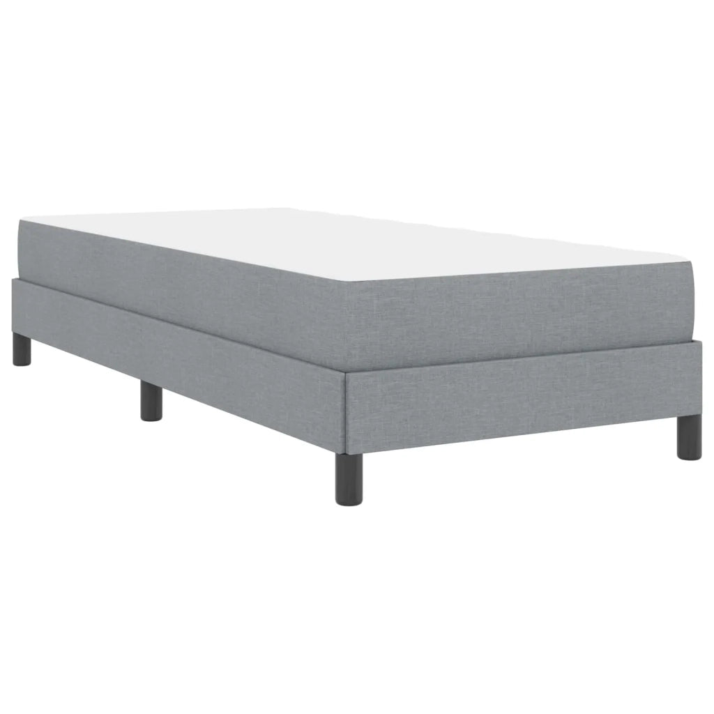 Letto a molle con materasso Grigio chiaro 90 x 190 cm Tessuto 3398451