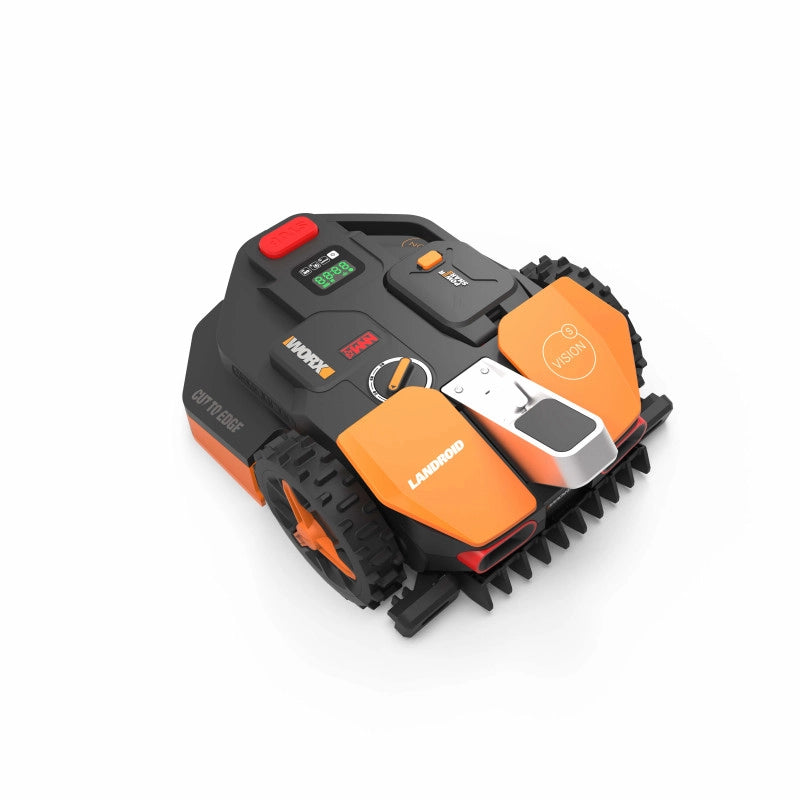 Robot rasaerba automatico WR202E Landroid Vision con videocamera AI per giardini fino a 250 m² - Worx