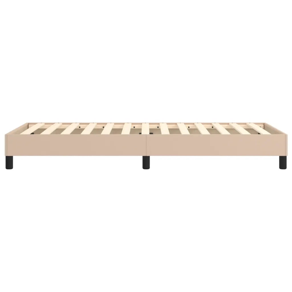 Struttura Letto a Rete a Molle Cappuccino 90x200 cm in Similpelle 3120681