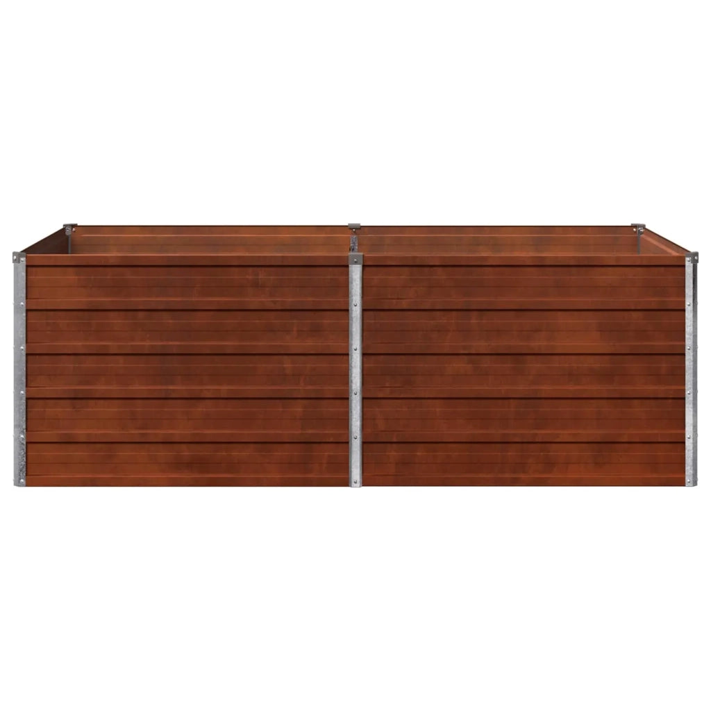 Letto rialzato da giardino Ruggine 160 x 80 x 55 cm cartone 8006402