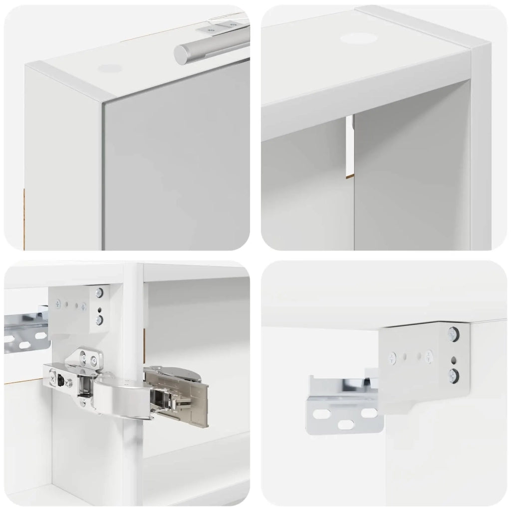 Set di Armadi da Bagno con porta 3 pcs 110 x 10,5 x 60,5 cm
