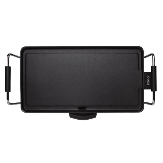 SOGO Griglia Elettrica da Tavolo 2000W con Termostato Regolabile - Cucina Senza Grassi per Carne, Pesce e Verdure