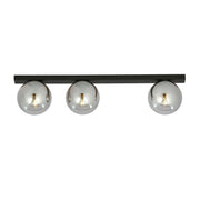 Plafoniera Emibig FIT 3xE14 nero grafite metallo 70cm