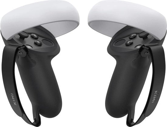 Copertura di Grip Compatibile con Controller Touch Quest 2 - Nero - Coprimano - Set da 2 - di Design KIWI