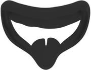 Coprima facciale in silicone - Oogmasker adattivo - Comfortevole e impermeabile al sudore - Nero - Copertura VR - Adatto per giochi con caschi...