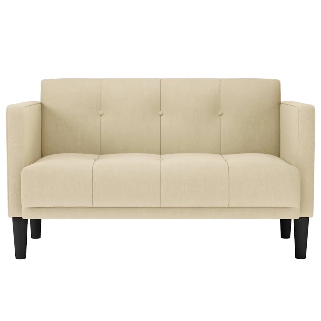 Divano | Divano da soggiorno | Sofa Divanetto Crema 111 cm in Tessuto