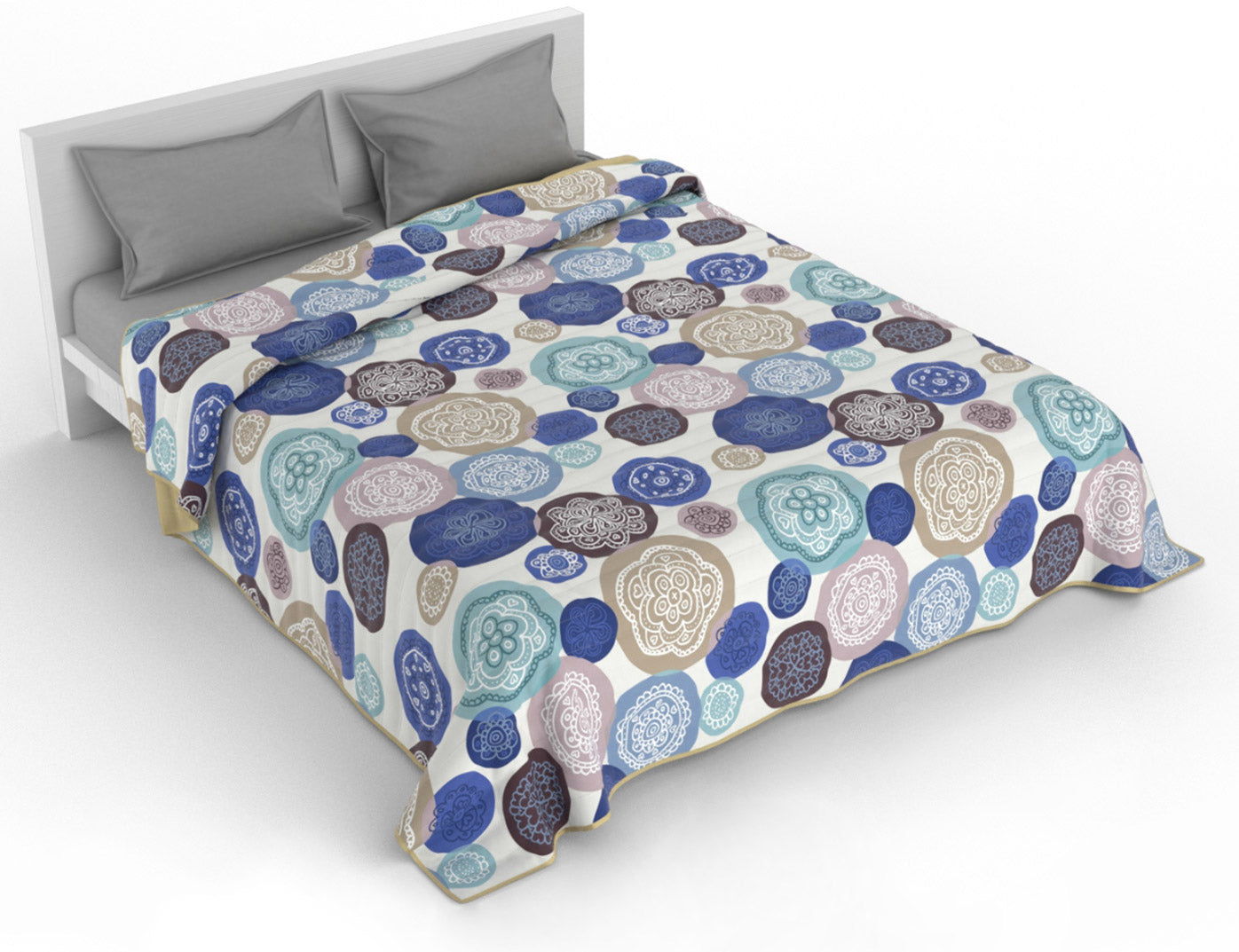 Trapuntino Matrimoniale 100gr con Stampa in Microfibra Murrine