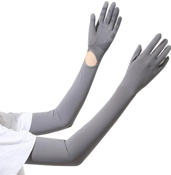 Manopole di protezione UV Antislip con schermo touchscreen - Cintura regolabile - Materiale respirabile - per attività all'aperto - bicicletta - sport estivo