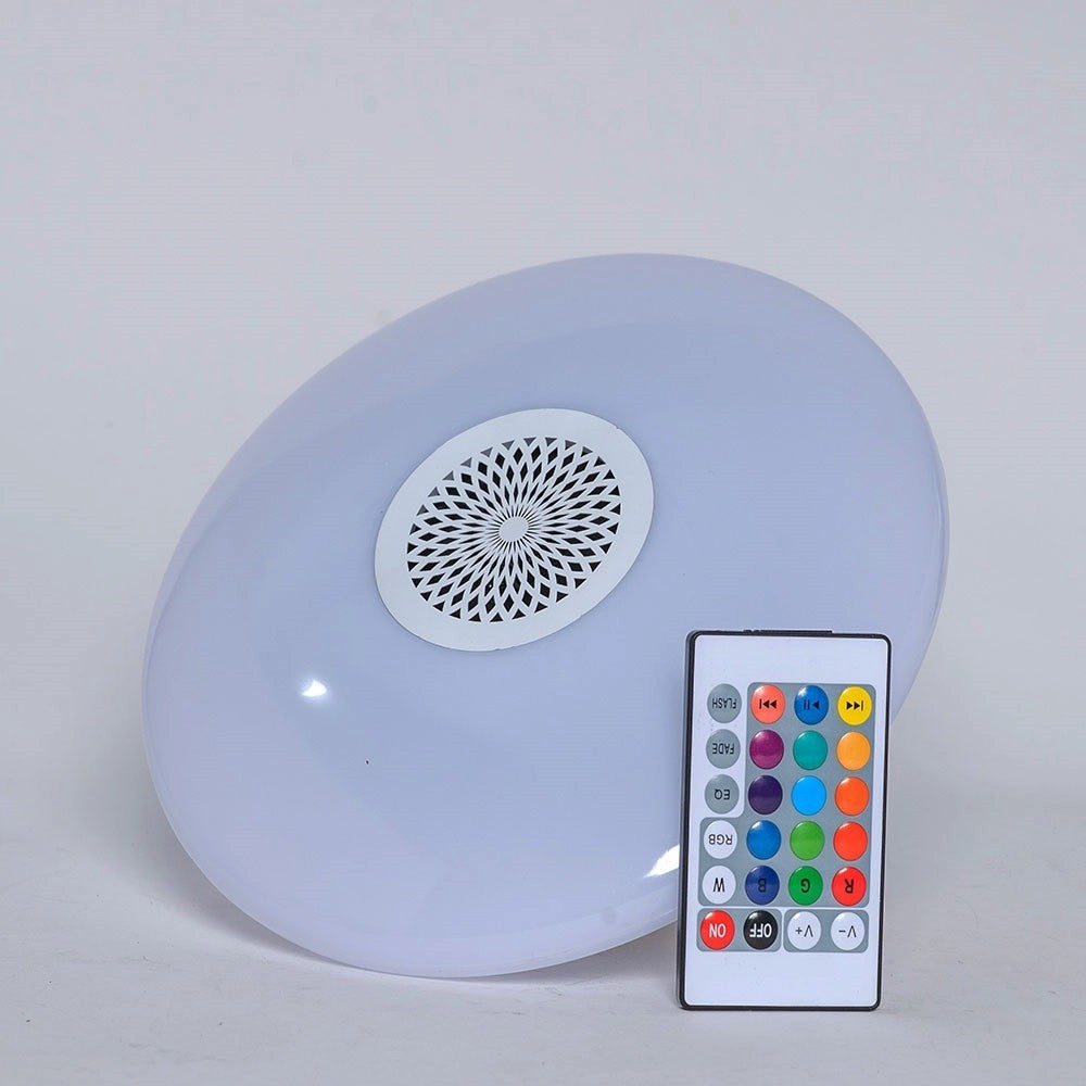 Trade Shop - Lampadina Musicale Luci Colorate Lampada Di Musica E27 Ufo Bluetooth 5.0 Tx-9711 -