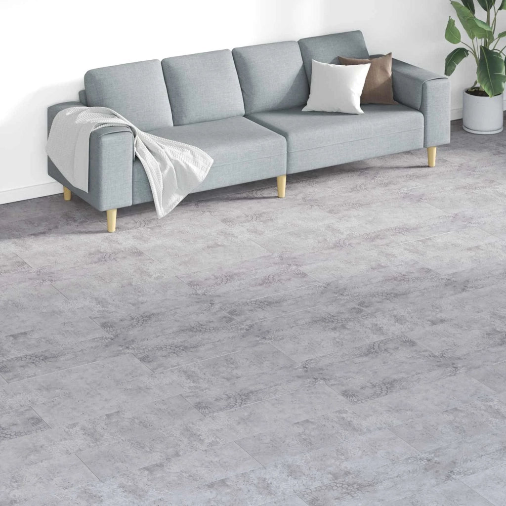 Tavole per Pavimenti 18 pcs Grigio 5,26 m² PVC