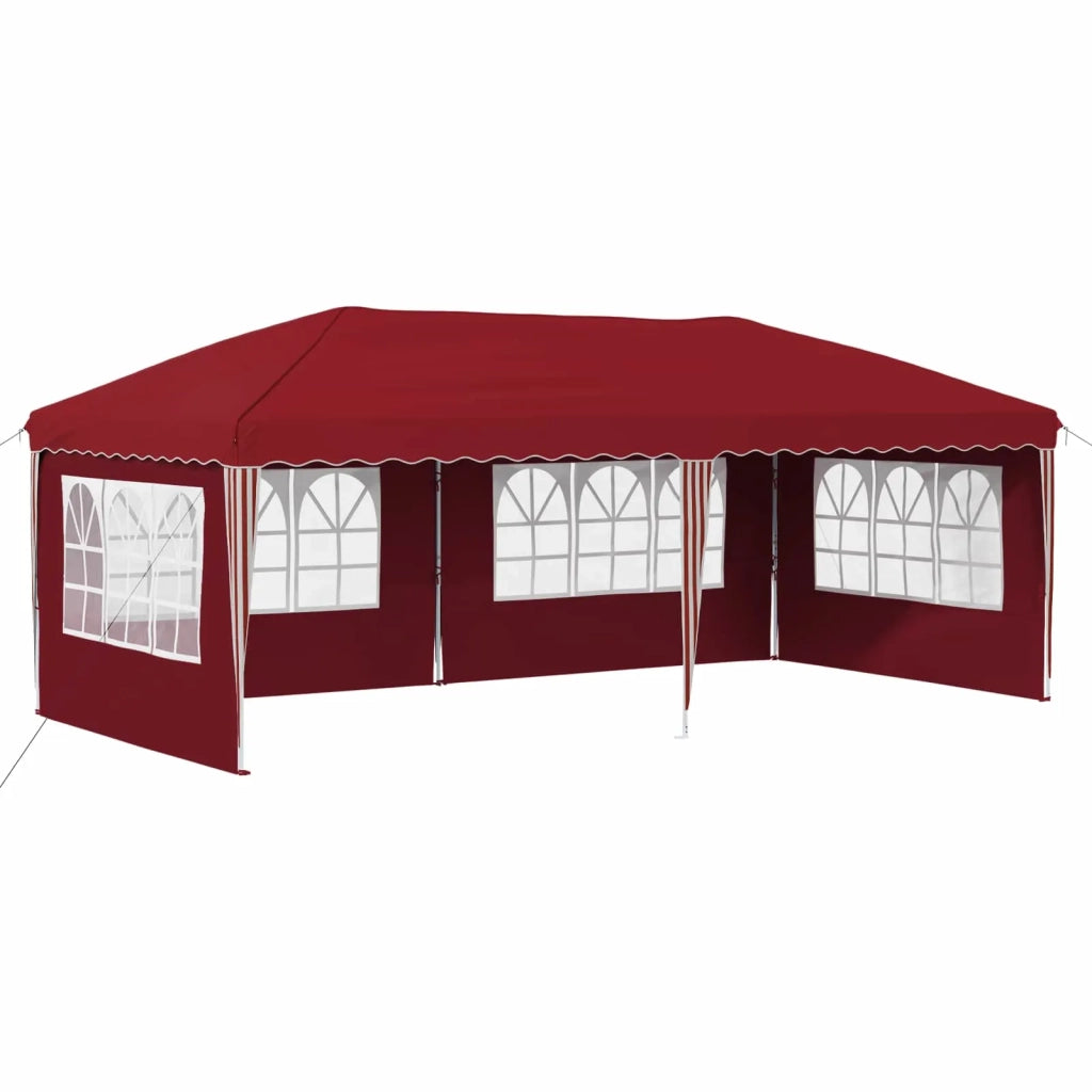 Tenda per feste a pop-up-Gazebo 575 x 289 x 245 cm Borgogna