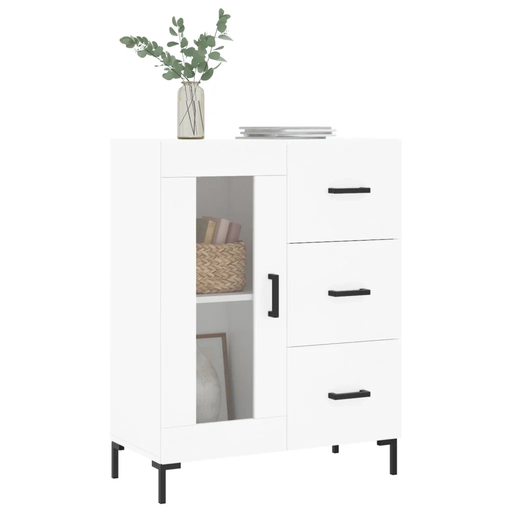 Credenza Bianca 69,5x34x90 cm in Legno Multistrato 828044