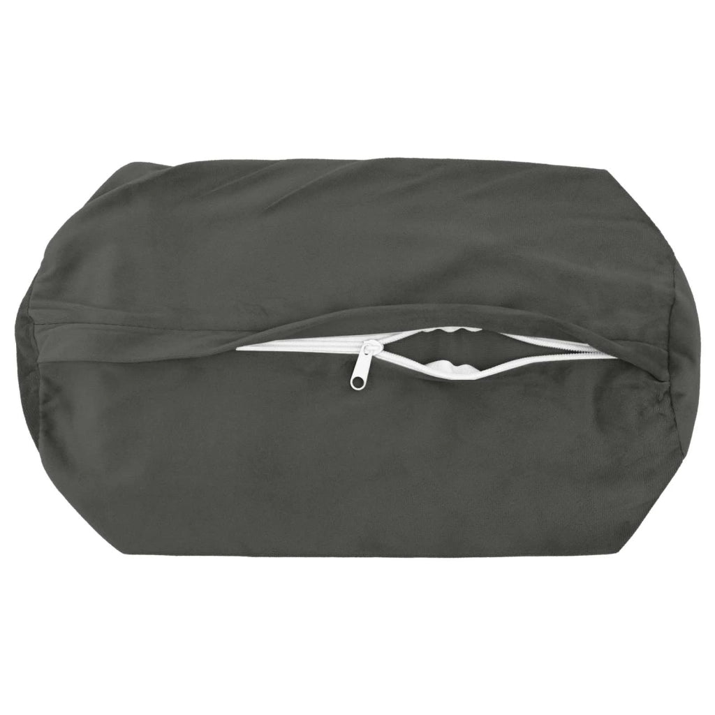 Cuscino con cuscino HEERLEN 6 pz Grigio Scuro Velluto 929990