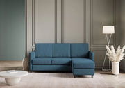 Divano karay 3 posti (tre sedute da 60cm) + pouf misure esterne l.198 p.155 | avio - Mobili 2G