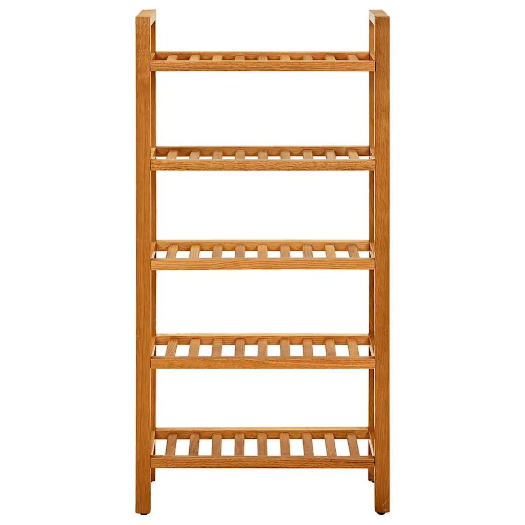 Scarpiera | Mobile per scarpe con 5 Ripiani 50x27x100cm in Legno Massello di Rovere