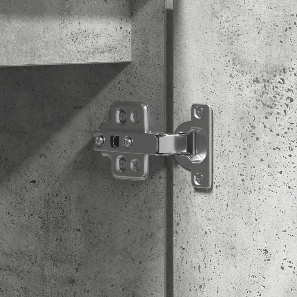 Mobile TV grigio in cemento 100x38x49 cm in legno ingegnerizzato