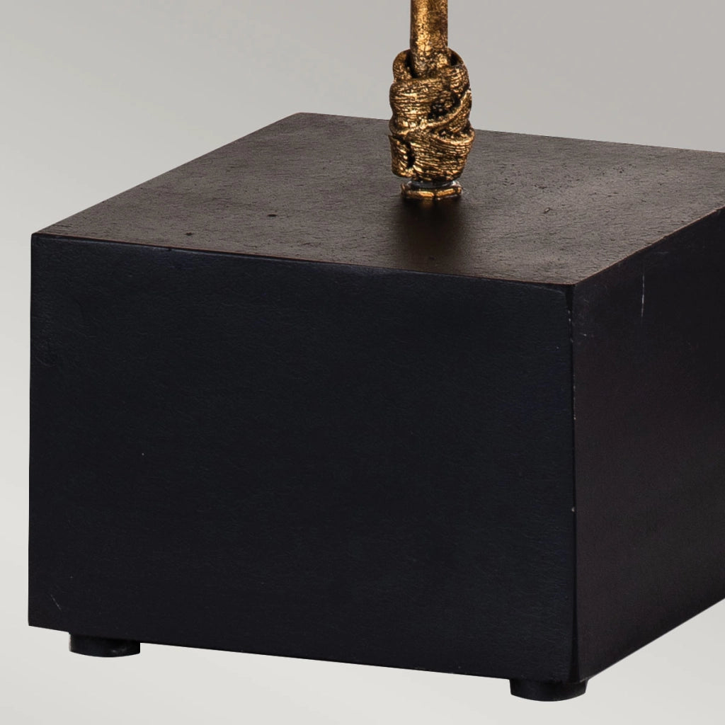 Lampada da tavolo Camilia glamour oro/nero E27 60W Flambeau