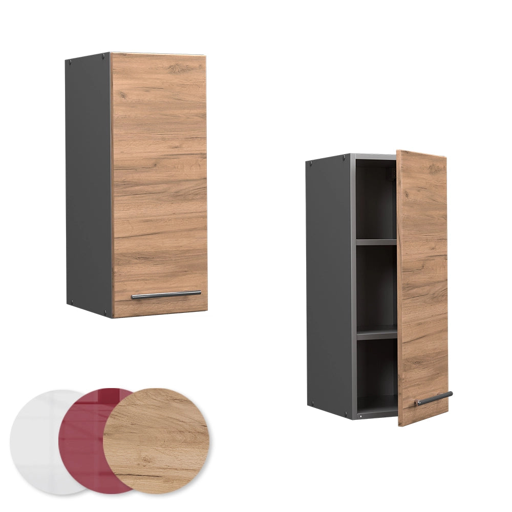 Pensile da cucina Fame-Line Rovere dorato/Antracite 30 cm Vicco