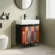Mobile da Bagno ESSEN Rovere Nero 60 x 40 x 61 cm 8007422