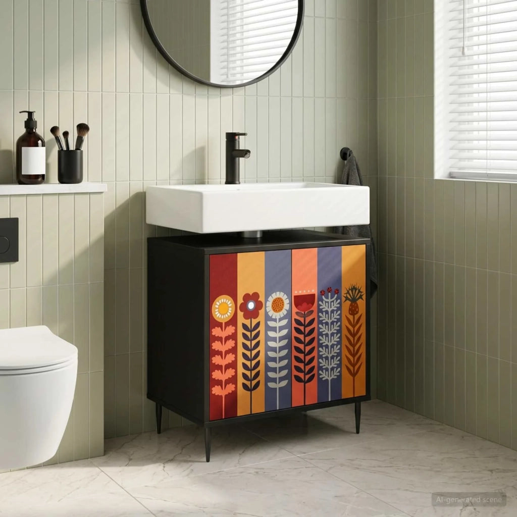 Mobile da Bagno ESSEN Rovere Nero 60 x 40 x 61 cm 8007422