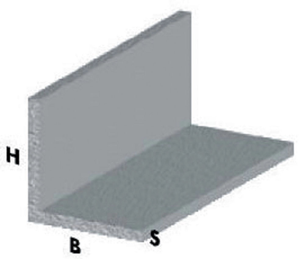 5pz profilo argento h.100 cm angolare 30x30x1 mm cod:ferx.32356