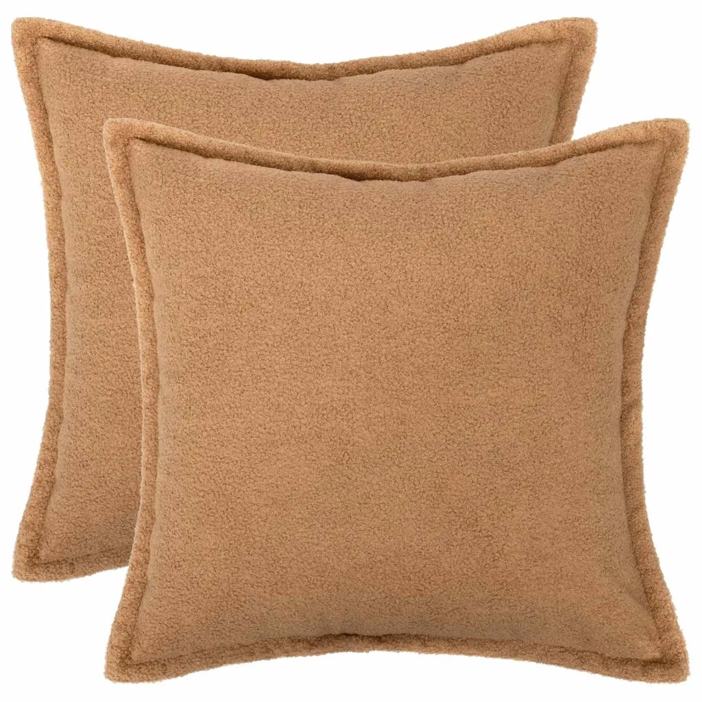 Federa 2 pcs HOUTEN Beige 40 x 40 cm Bouclé 916840
