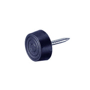Scivoli in PVC neri con chiodo Ã˜ 20 mm. 8 pz.