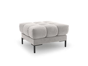 Cosmopolitan Design - Pouf "Bali" in velluto argento 