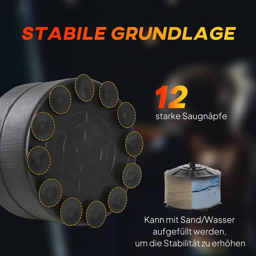 Punchingball da Boxe Regolabile in Altezza 160-230 cm con Speedballe e Reflexstange ¨C zephmum ¨C 360¡ã