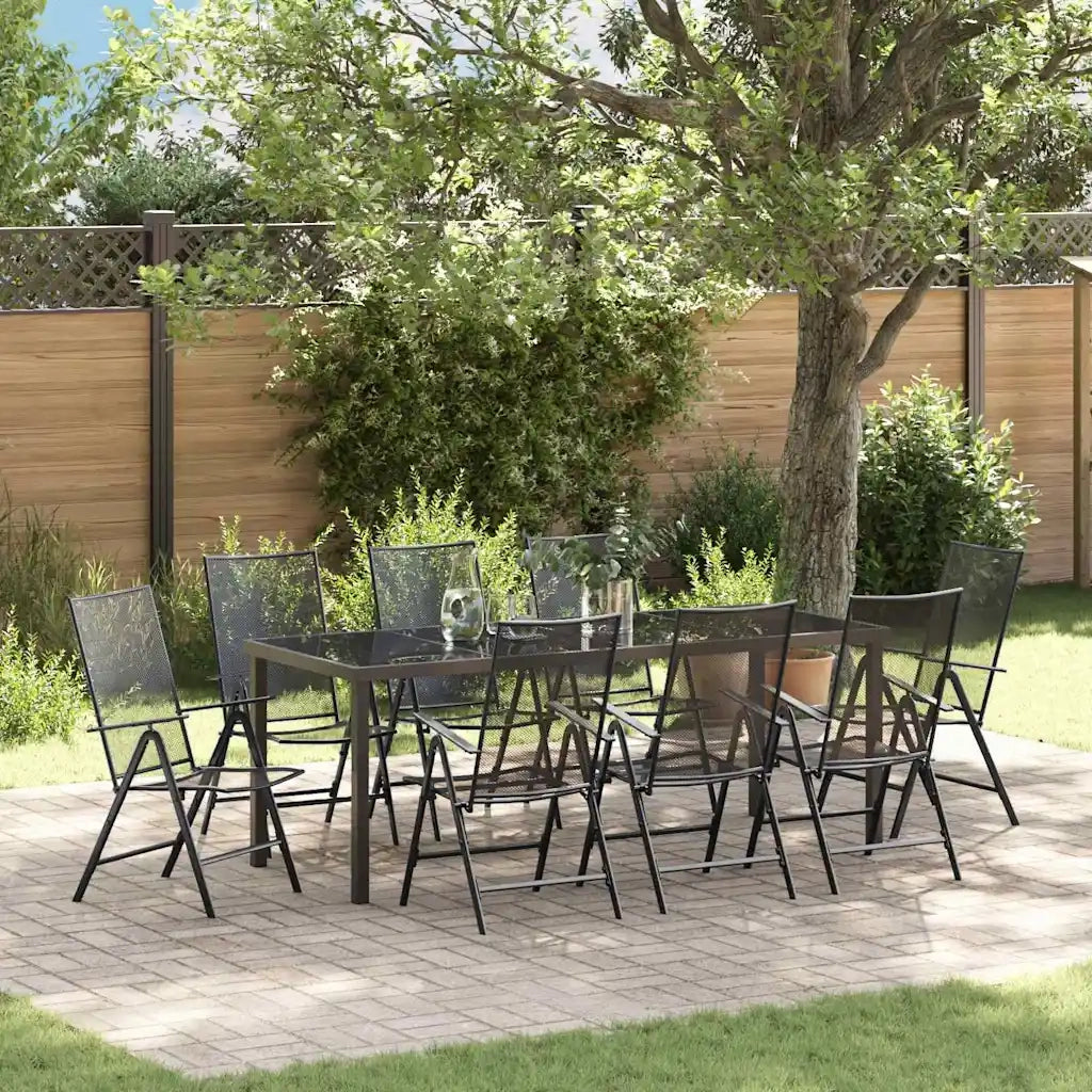 Set da Pranzo per Giardino 9 pcs Antracite 3379295