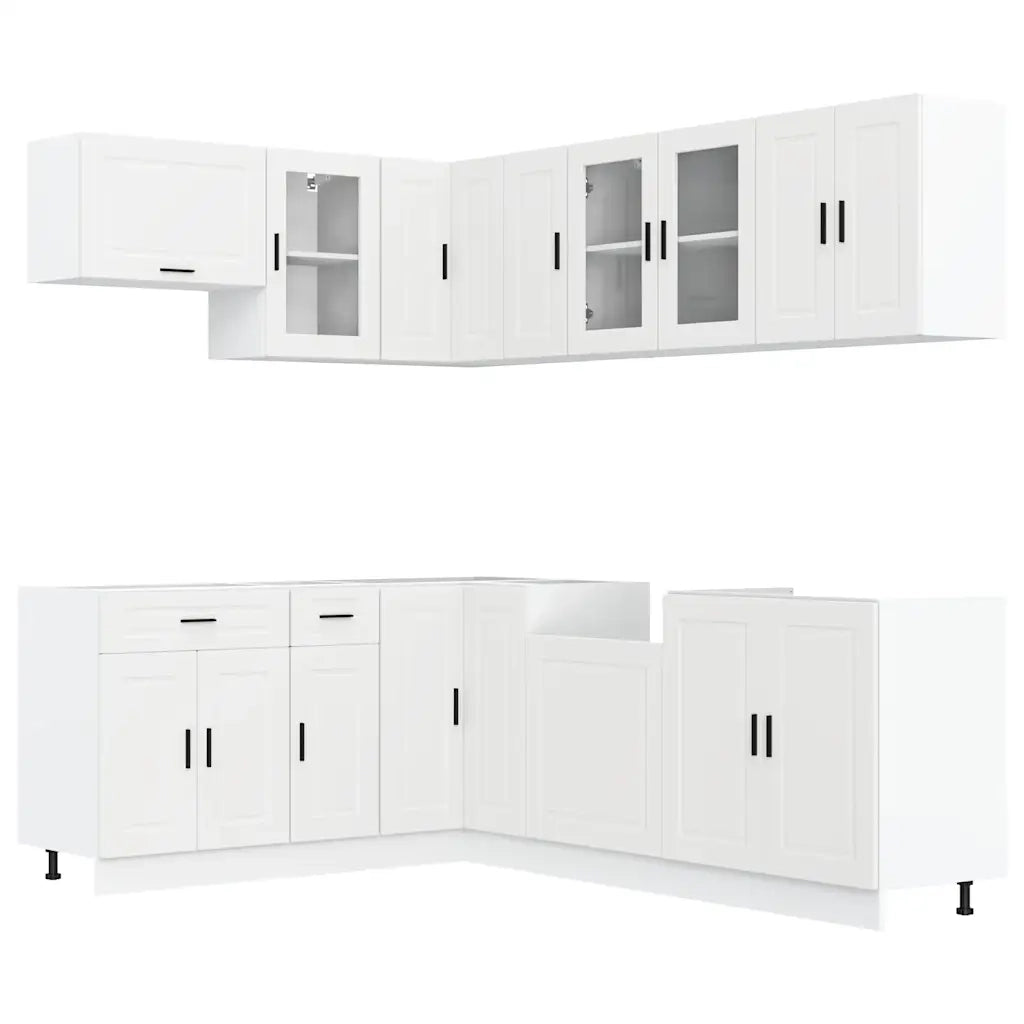 Set Mobili da Cucina 11 pz Porto Bianchi Legno Multistrato 3314901