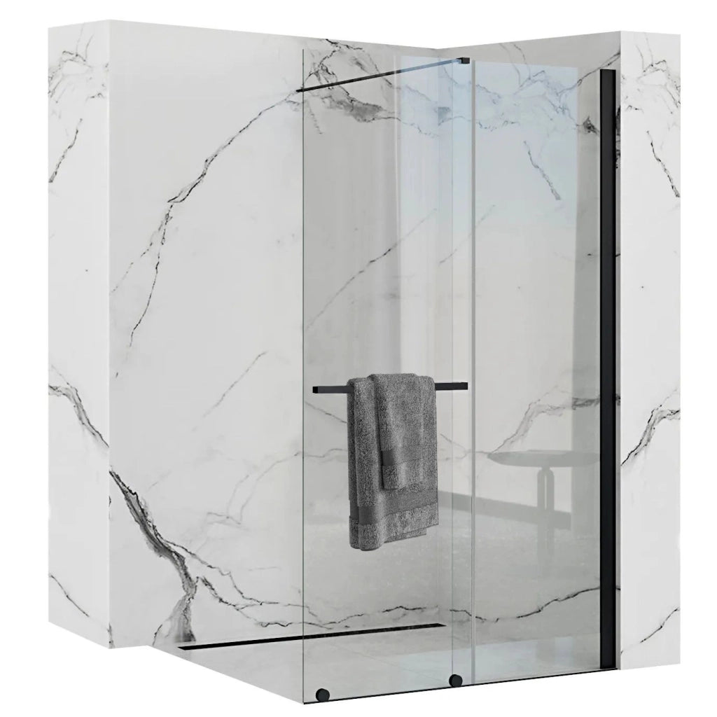 Parete Doccia Rea Cortis Black 120