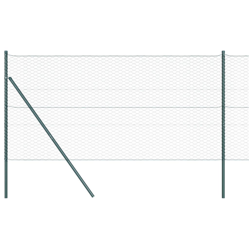 Recinzione Esagonale Verde 1x10 m Acciaio