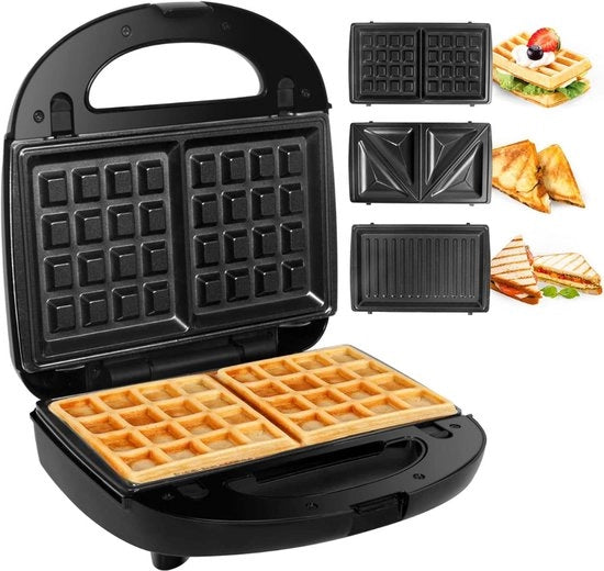 Grill a contatto con piastre rimovibili - Tostapane - Panini Grill - Grill - Grill a contatto - Piastre rimovibili - Facile da pulire - Apparecchio grill - Vari programmi