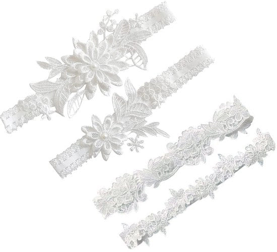 Cintura per la vita - 4 pezzi - 40-60 cm - Kant/Elastico - Forma di fiore - Molto morbido/Duraturo - Adatto per vita 40-60 cm - Cintura per vita