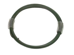 FILO FERRO ZINCATO E PLASTIFICATO VERDE- - n° 6 filo  EE ¸ mm.11 mt.20 - 30 matassa T-REX