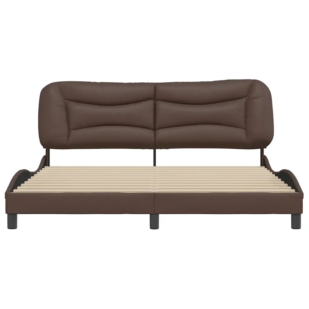 Giroletto senza Materasso Hvar Marrone 180x200 cm in Similpelle 3208018