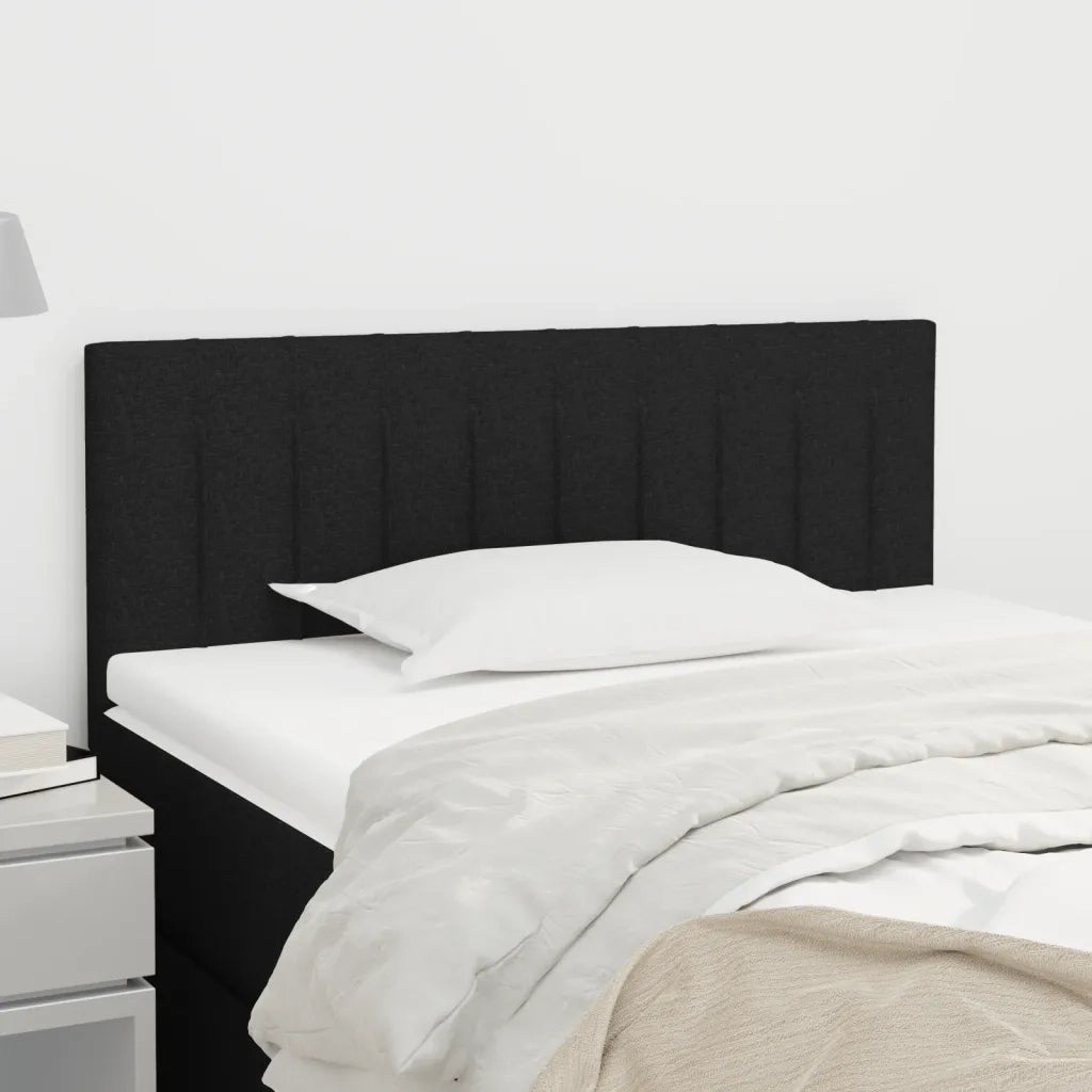 Testiera Nera 80x5x78/88 cm in Tessuto 346202