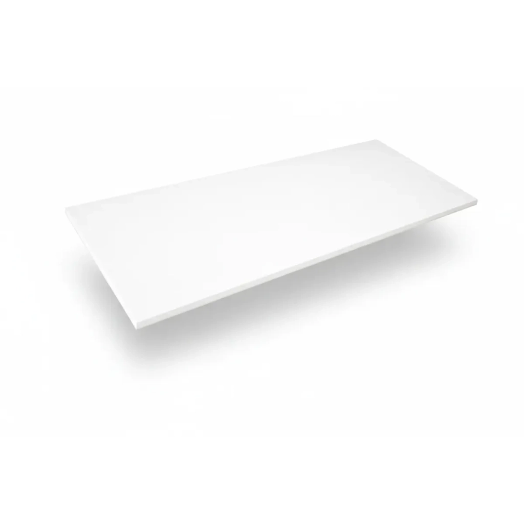 Ripiano Di Legno per Armadio Lunghezza 56,4 CM Altezza 1.8 CM Profondità 50 CM Bianco