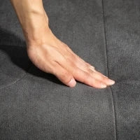 Poltrona regolabile con poggiapiedi e schienale alto con telaio in legno per soggiorno, camera da letto, Grigio Scuro