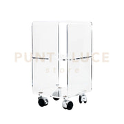 CARRELLO VEGA "MULTY XS" IN CRISTALLO ACRILICO TRASPARENTE