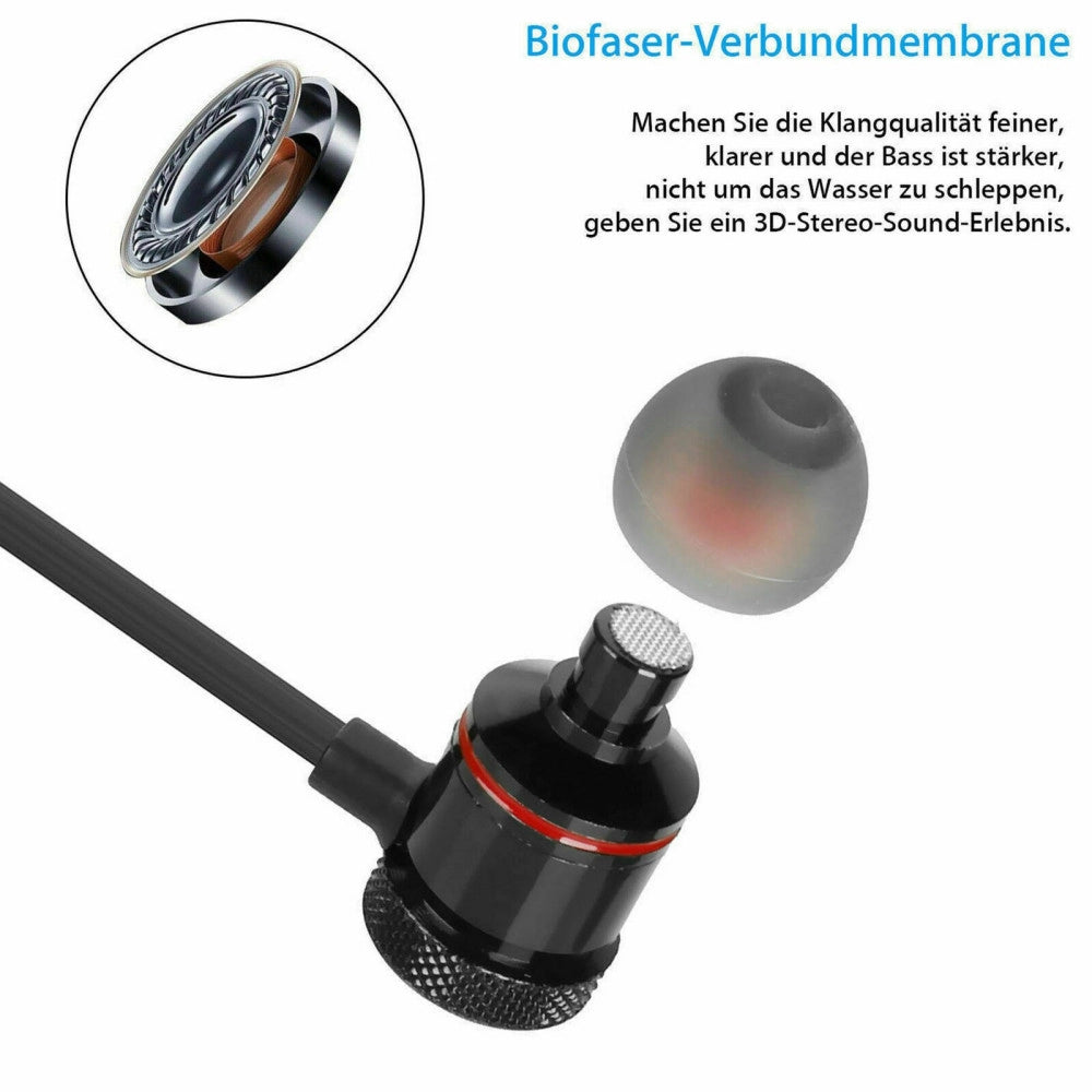 Trade Shop - Auricolari Bluetooth Magnetici Cuffie Sportive Wireless Stereo Xt-6 Fitness -